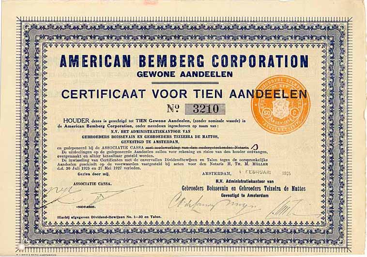 American Bemberg Corp.