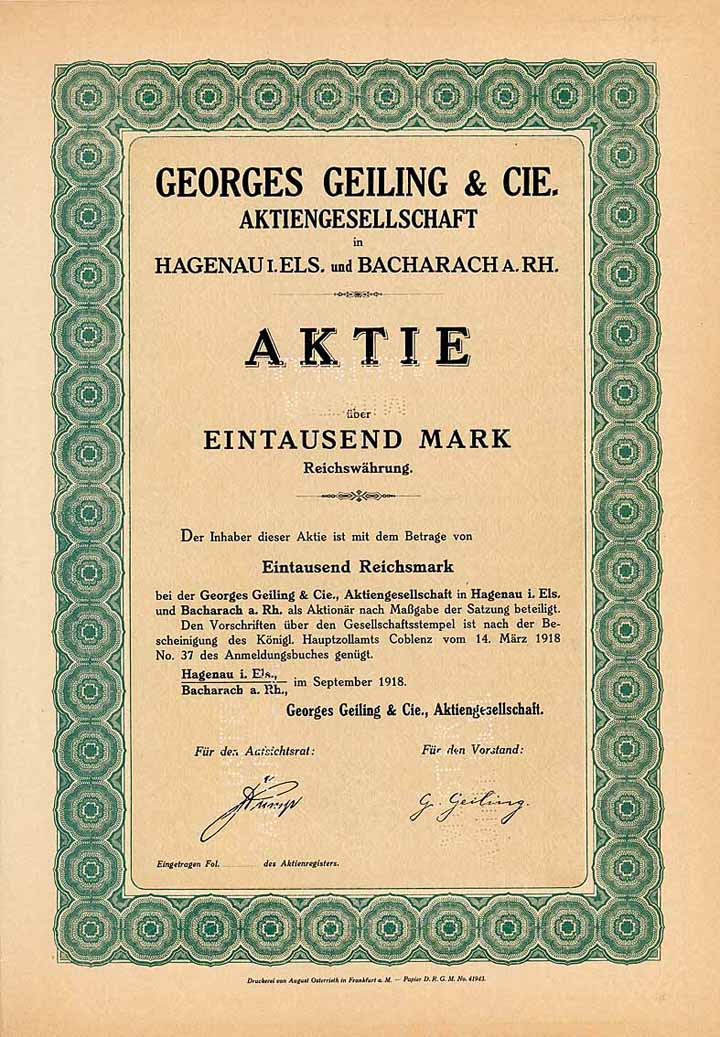 Georges Geiling & Cie. AG