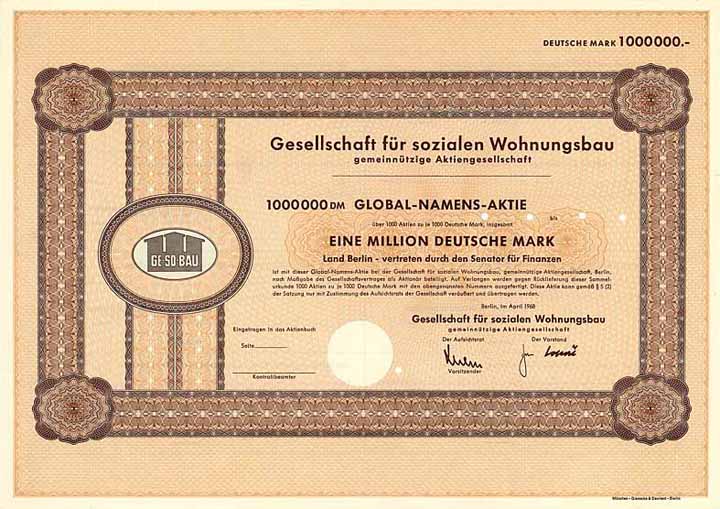 Gesellschaft für sozialen Wohnungsbau gemeinnützige AG