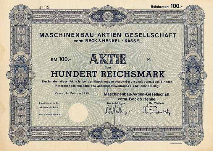 Maschinenbau-AG vorm. Beck & Henkel
