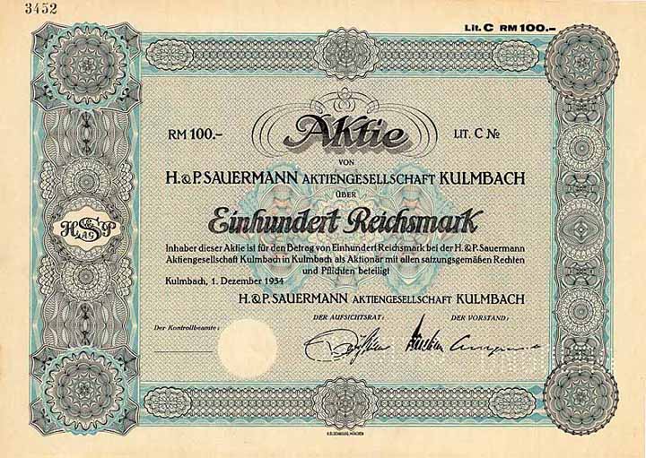 H. & P. Sauermann AG