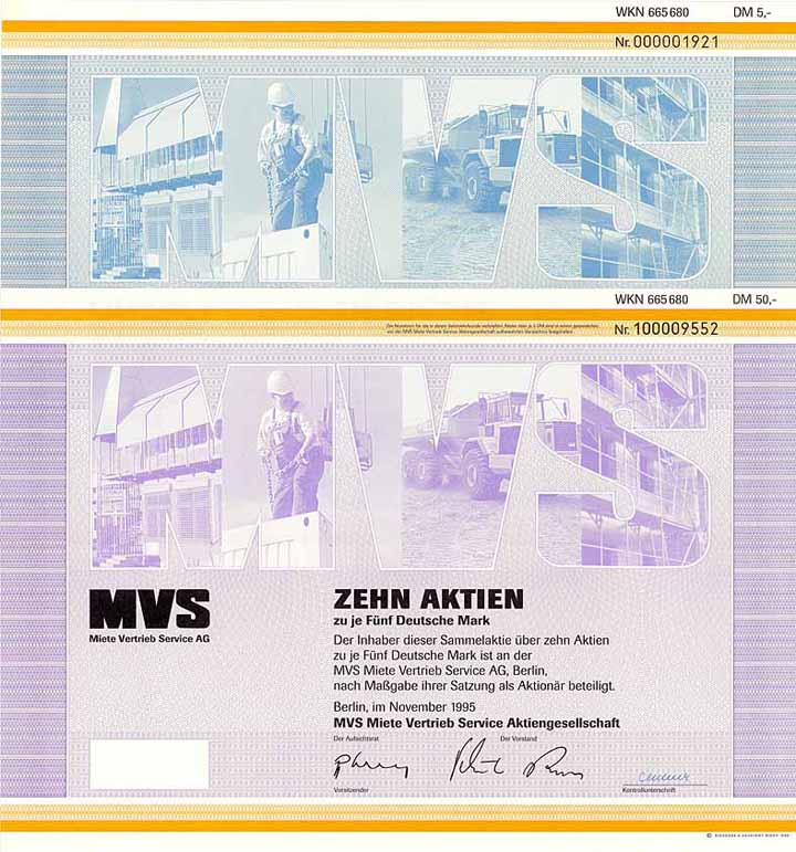 MVS Miete Vertrieb Service AG (2 Stücke)