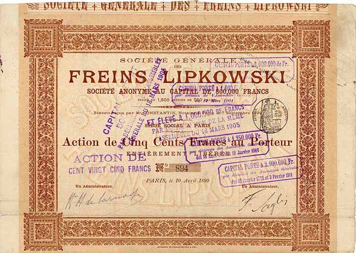 Soc. Gen. des Freins Lipkowski S.A.