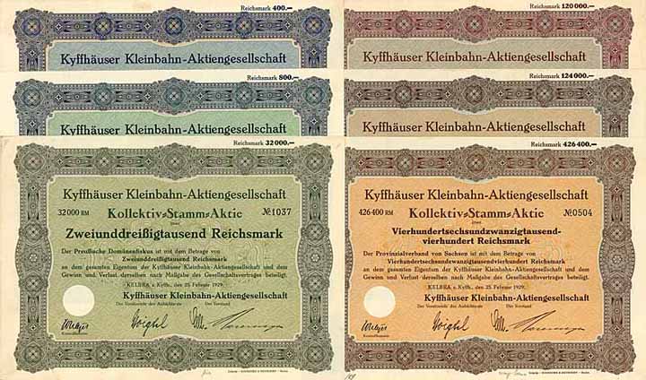 Kyffhäuser Kleinbahn-AG (7 Stücke)