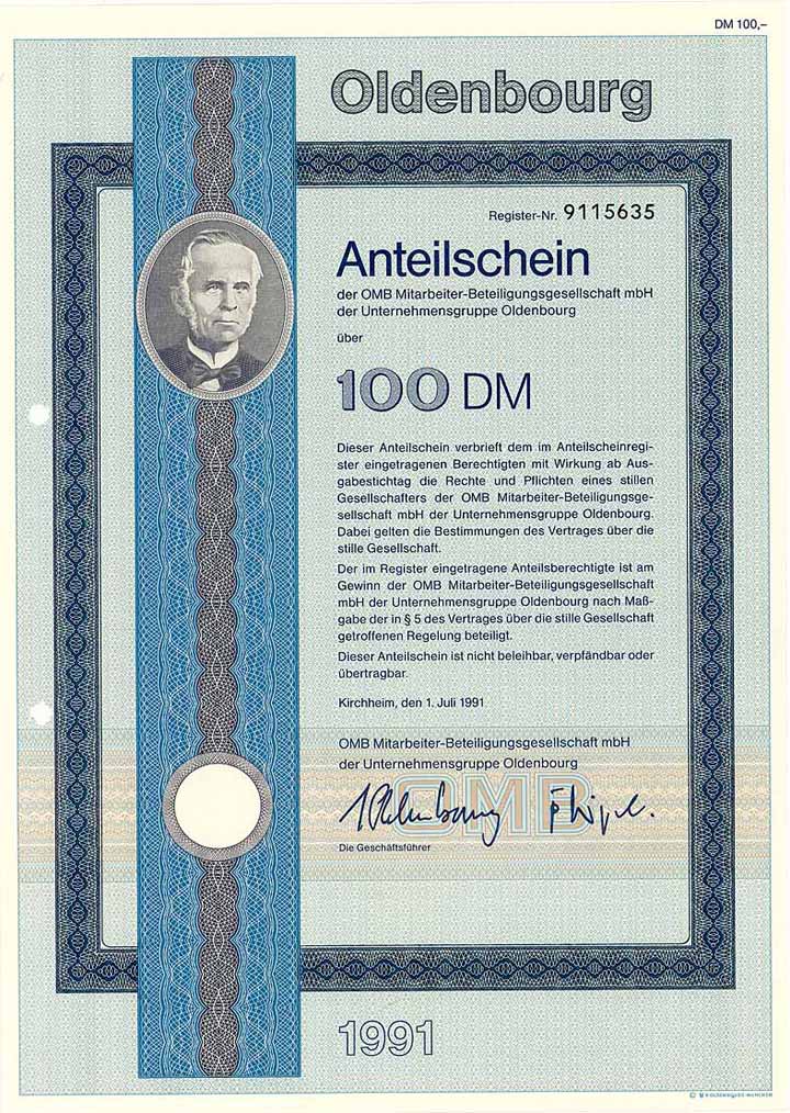 OMB Mitarbeiter-Beteiligungsgesellschaft mbH der Unternehmensgruppe Oldenbourg