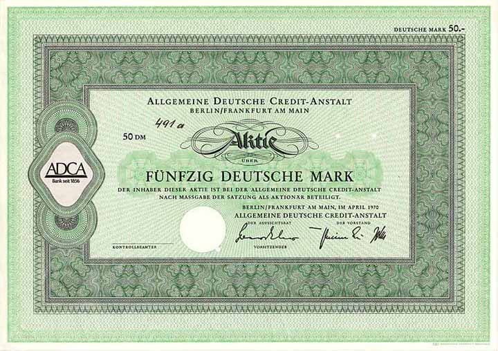Allgemeine Deutsche Credit-Anstalt