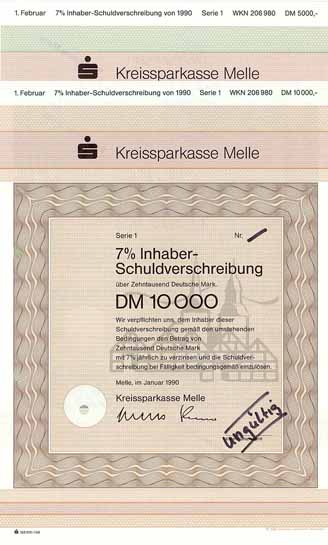 Kreissparkasse Melle (2 Stücke)