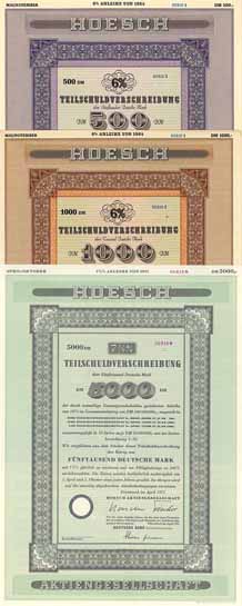 Hoesch AG (3 Stücke)