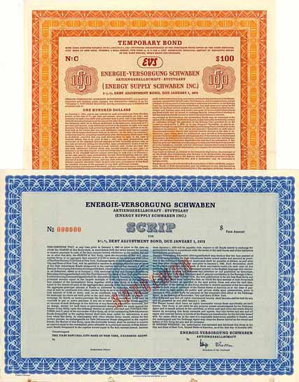 Energie-Versorgung Schwaben AG (Energy Supply Schwaben Inc.) (2 Stücke)