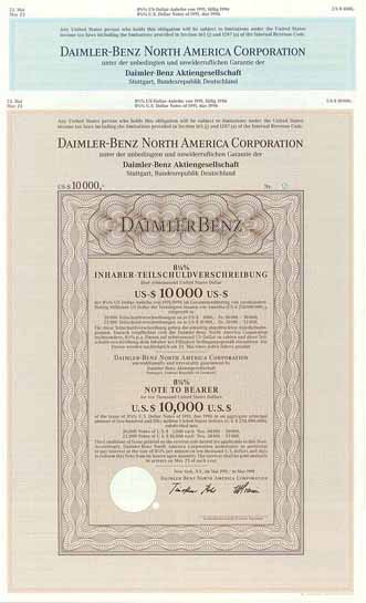 Daimler-Benz North America Corp. (2 Stücke)