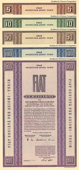 FIAT S.p.A. (5 Stücke)