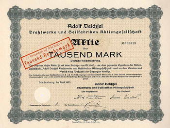 Adolf Deichsel Drahtwerke und Seilfabriken AG