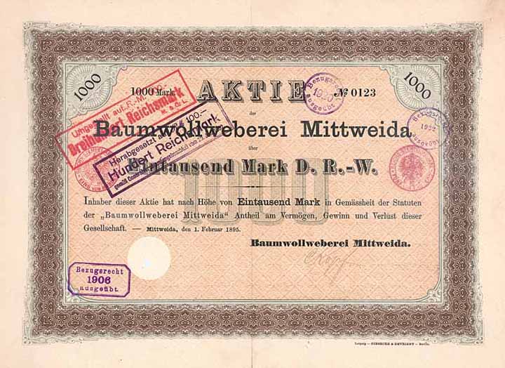 Baumwollweberei Mittweida