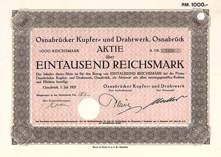 Osnabrücker Kupfer- und Drahtwerk