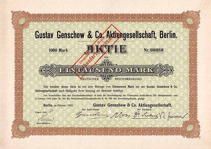 Gustav Genschow & Co. AG