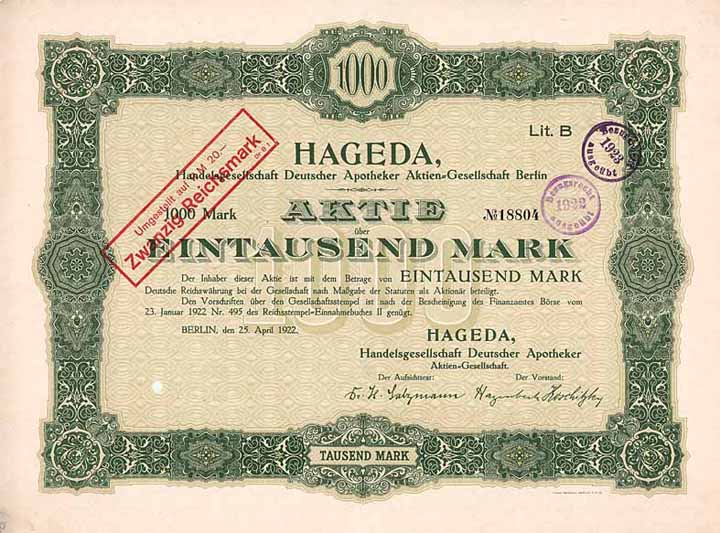 HAGEDA Handelsgesellschaft Deutscher Apotheker AG