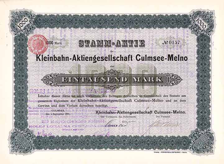 Kleinbahn-AG Culmsee-Melno