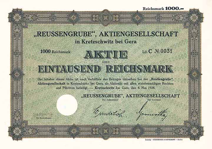 „Reussengrube“ AG