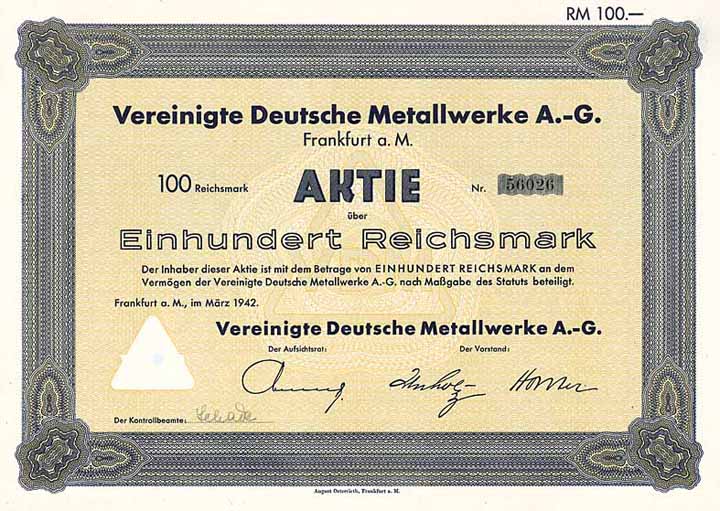 Vereinigte Deutsche Metallwerke AG