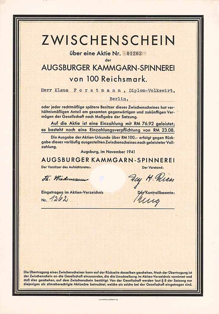 Augsburger Kammgarn-Spinnerei