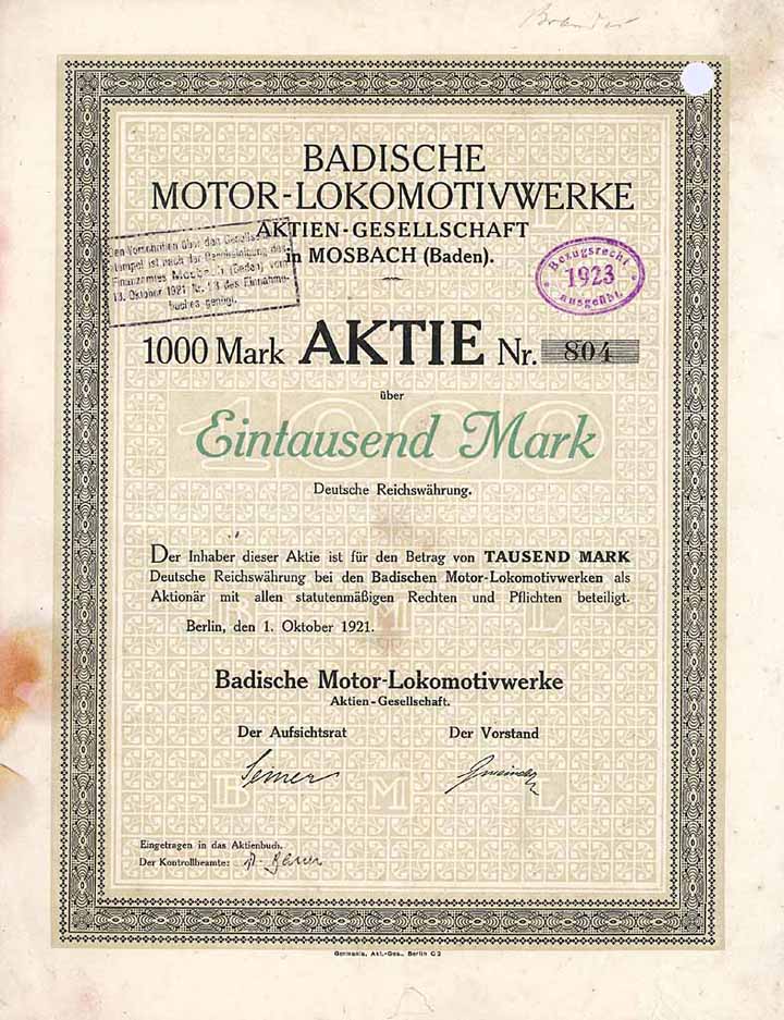 Badische Motor-Lokomotivwerke AG