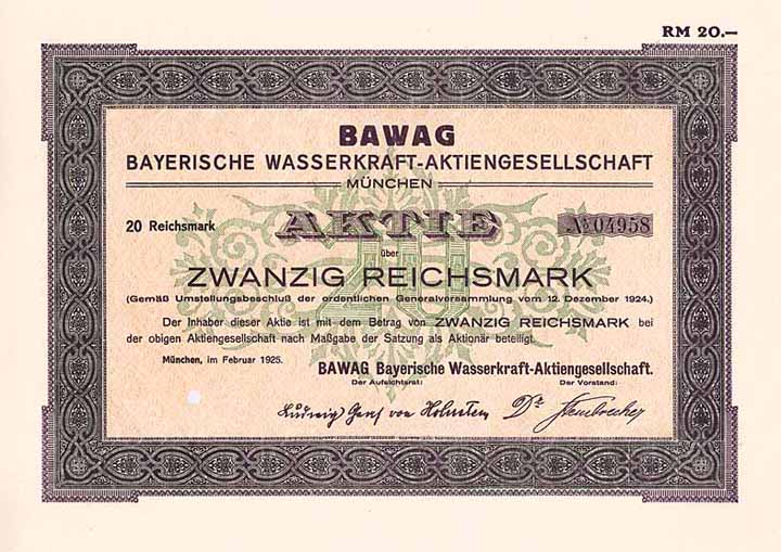 BAWAG Bayerische Wasserkraft-AG