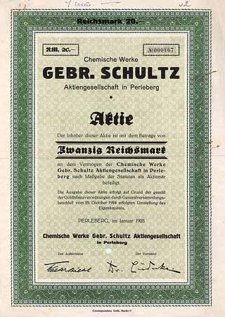 Chemische Werke Gebr. Schultz AG