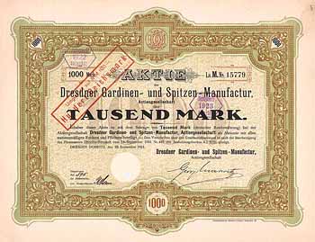 Dresdner Gardinen- und Spitzen-Manufactur AG