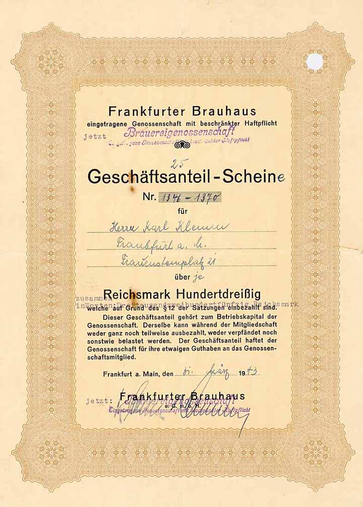 Frankfurter Brauhaus eGmbH