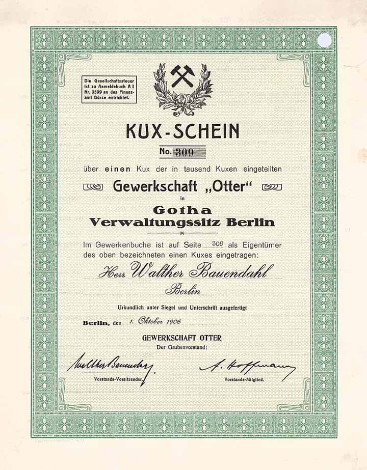 Gewerkschaft Otter in Gotha