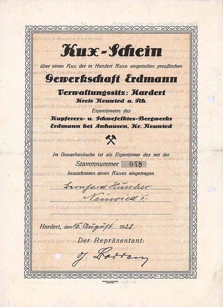 Gewerkschaft Erdmann