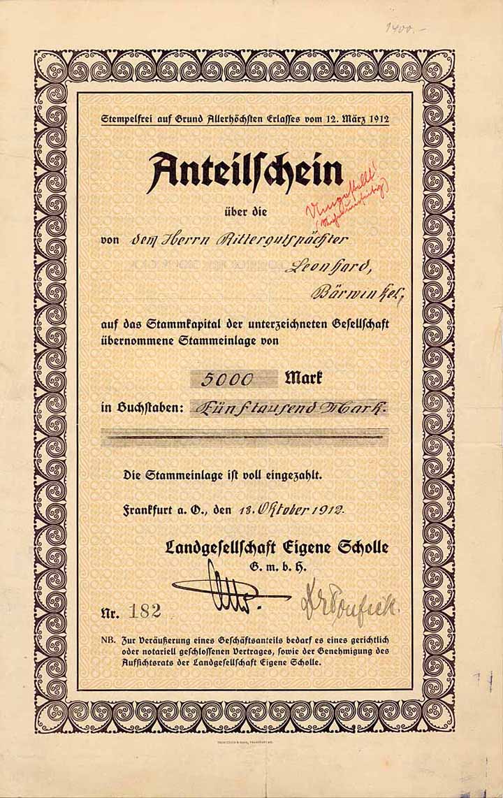 Landgesellschaft Eigene Scholle GmbH