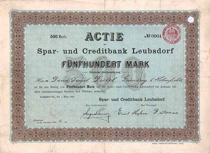 Spar- und Creditbank Leubsdorf