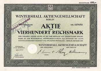 Wintershall AG (Ersatzausfertigung 1944)