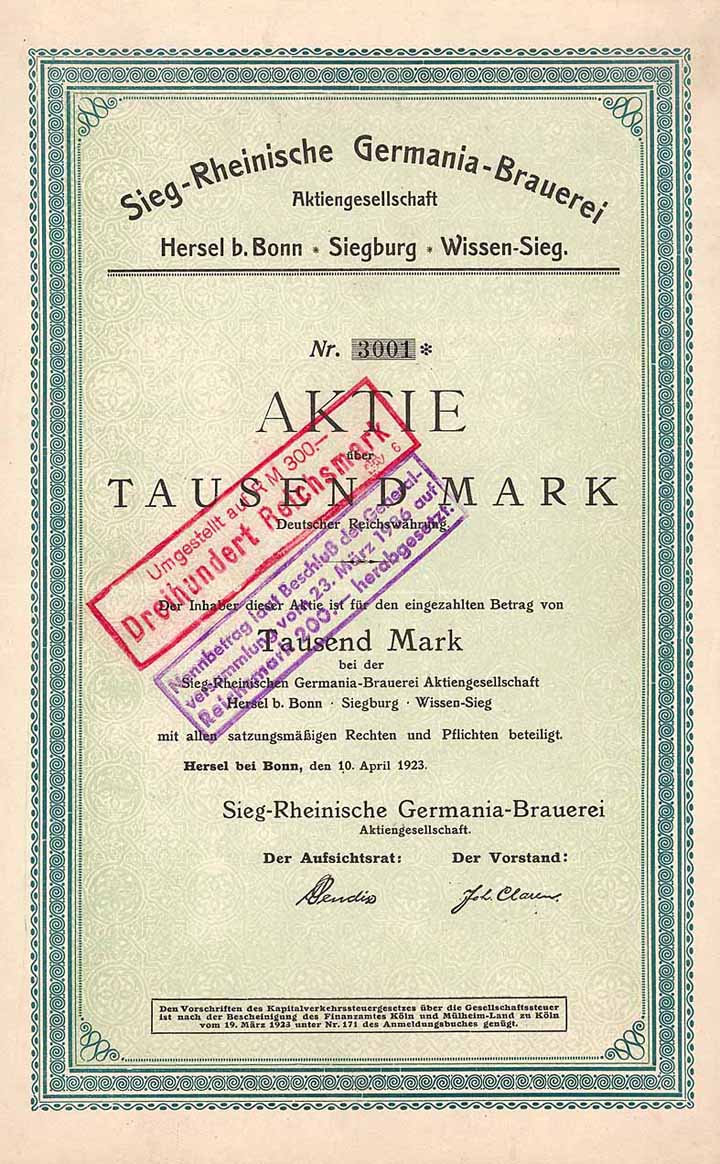 Sieg-Rheinische Germania-Brauerei AG