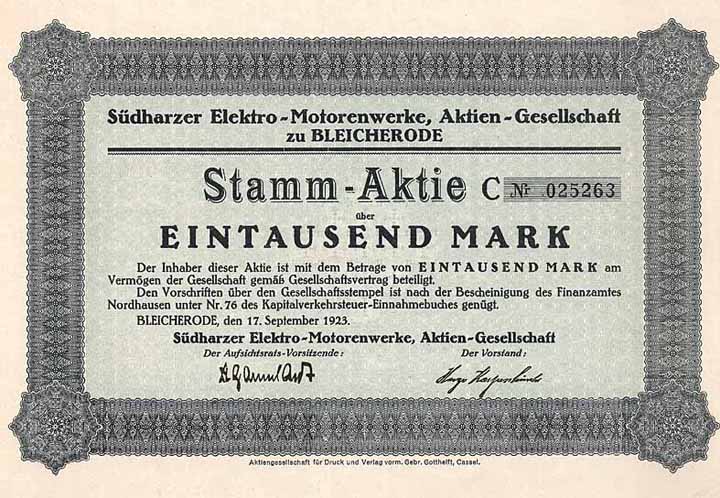 Südharzer Elektro-Motorenwerke AG