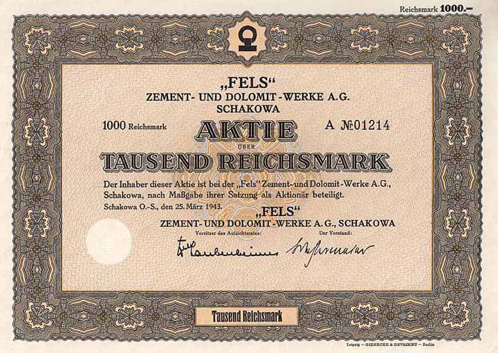 Fels Zement- und Dolomit-Werke AG