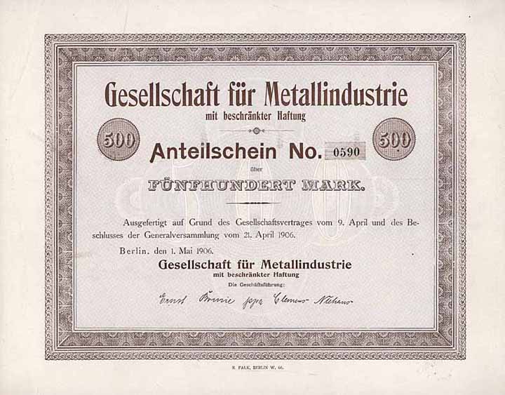 Gesellschaft für Metallindustrie mbH