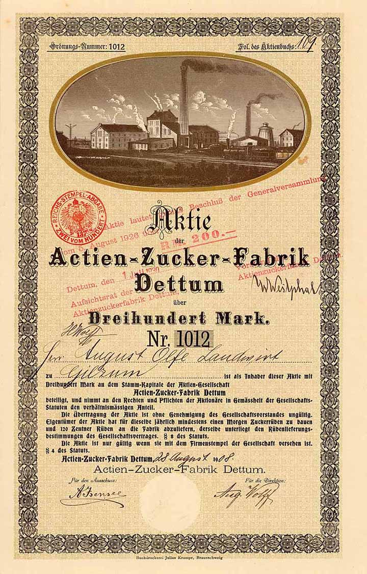 Actien-Zucker-Fabrik Dettum