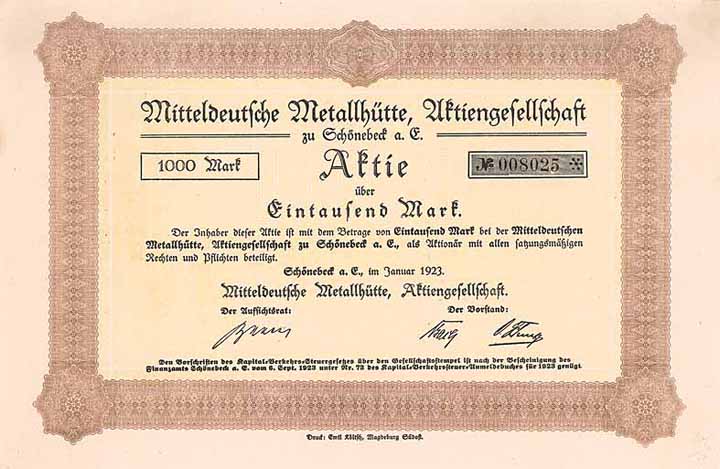 Mitteldeutsche Metallhütte AG