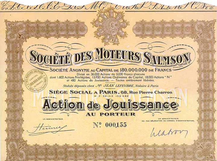 Soc. des Moteurs Salmson S.A.