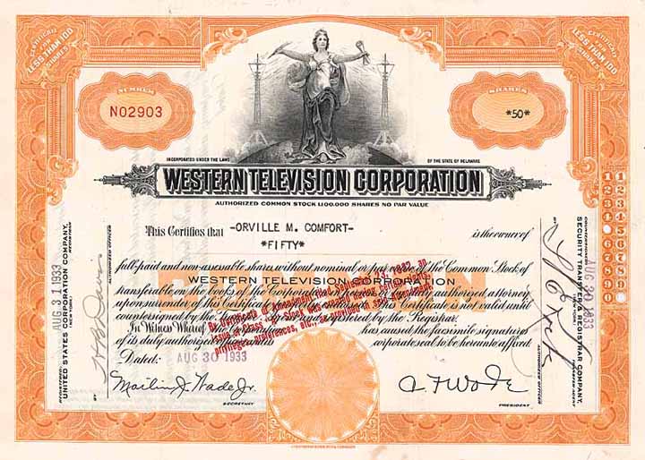 Western Television Corp.