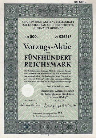 Reichswerke AG für Erzbergbau  und Eisenhütten "Hermann Göring"