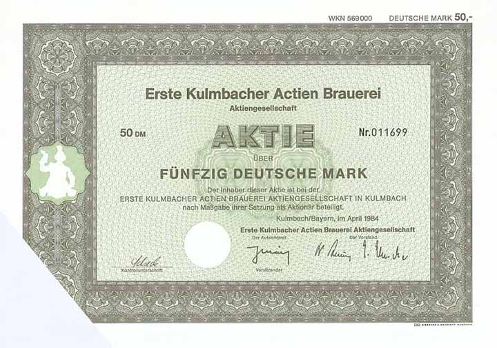 Erste Kulmbacher Actien-Exportbier-Brauerei