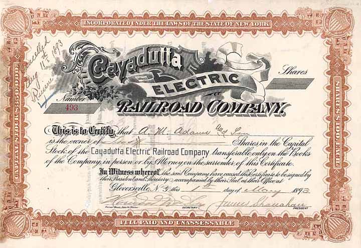 Cayadutta Electric Railroad