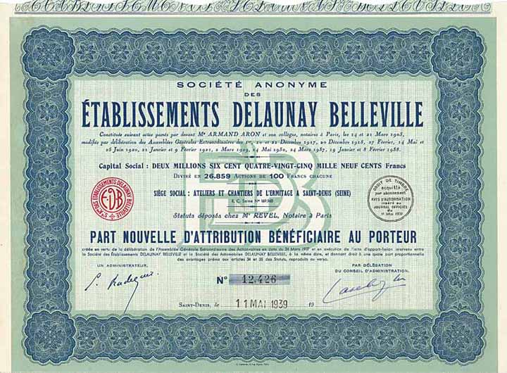 S.A. des Établissements Delaunay Belleville