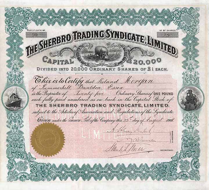 Sherbro Trading Syndicate, Ltd.