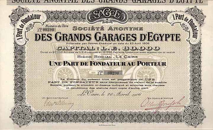 S.A. des Grands Garages d'Egypte