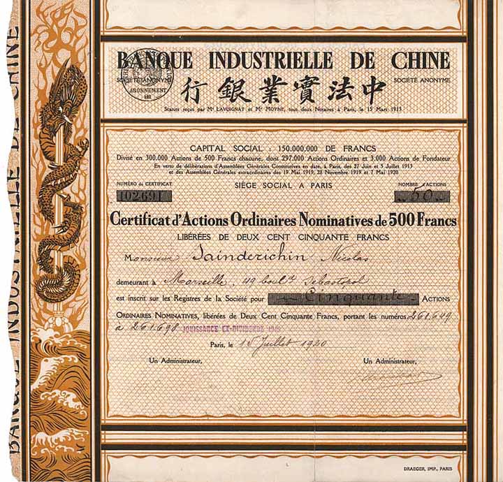 Banque Industrielle de Chine S.A.