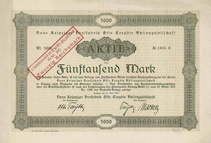 Neue Leipziger Brotfabrik Otto Treydte AG